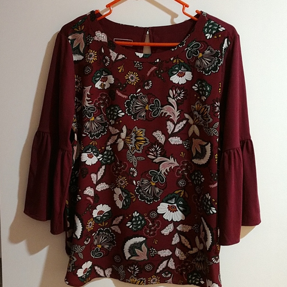 Van Heusen blouse with bell sleeves